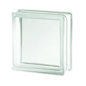 Kit 6 Tijolos Bloco de Vidro Liso Transparente-construmarcas