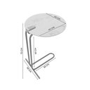 Ver imagem 3 de Mesa de Apoio Lateral 70 x 40 cm Pilar Cinamomo e Preto