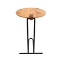 Ver imagem 4 de Mesa de Apoio Lateral 70 x 40 cm Pilar Cinamomo e Preto