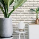 Ver imagem 2 de Papel de Parede Adesivo Tijolinho 3d Rústico Tons Bege 12m