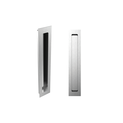 Puxador Concha/Cava 30cm em Aço Inox Escovado (2un)
