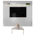 Ver imagem 1 de Painel para TV Trento 275 Ripado Bali LED com Mesa de Centro Lina-DJ Móveis