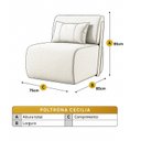 Ver imagem 3 de Poltrona para Sala de Estar Madeira Maciça Cecília Luxo