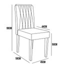 Ver imagem 3 de Kit 2 Cadeiras Sala de Jantar Ana Ype/veludo Cinza