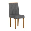 Ver imagem 2 de Kit 2 Cadeiras Sala de Jantar Ana Ype/veludo Cinza