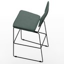 Ver mais imagens de Kit 04 Banquetas Alta para Cozinha Sala Base em Aço Fixa Allana L02 Linho Verde Musgo - Lyam Decor