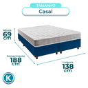 Ver imagem 3 de Cama + Box Blindado e Colchão D23 Casal - D23 Inducol