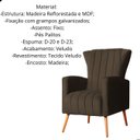 Ver imagem 2 de Kit 02 Poltrona Pés de Palito Melinda Veludo