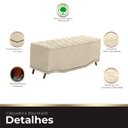 Ver imagem 5 de Calçadeira Baú Queen Estofada Maitê Veludo