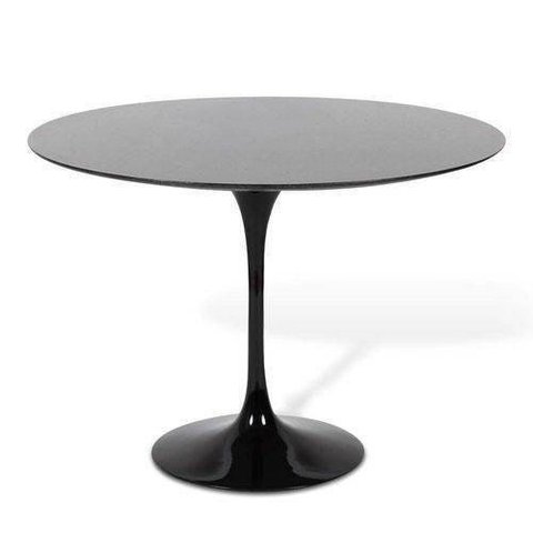 Mesa de Jantar Saarinen Redonda 90cm Laca Preta