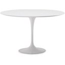 Ver imagem 1 de Mesa Jantar Saarinen Redonda 90cm Laca Branca Base Branca