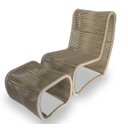 Ver imagem 2 de Espreguiçadeira Corda Náutica Kiev - 1 Poltrona + Mesa Centro