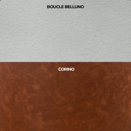 Poltrona Orgânica Base Giratória Maya Corino Nozes e Boucle Cru Redonda Decorativa - Arkell - 6