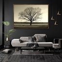 Ver imagem 2 de Quadro Decorativo Moderno Arvore Galhos Secos Com Moldura e Sem Vidro 60X90