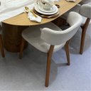 Ver imagem 3 de Cadeira de Madeira Joy Escandinava Estofada