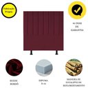 Ver imagem 3 de Cabeceira Estofada de Cama Casal Box 140 Cm Sara Suede e Frame Bordô