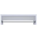 Ver imagem 1 de Cabideiro de Parede 80cm Arara Roupas Mdf Branco