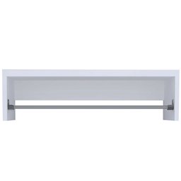 Cabideiro de Parede 90cm Arara Roupas Mdf Branco - 1