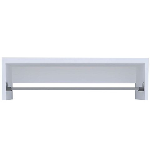Cabideiro de Parede 40x20x25cm Arara Roupas MDF Branco