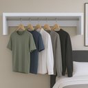 Ver imagem 4 de Cabideiro de Parede 40x20x25cm Arara Roupas MDF Branco