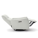 Ver imagem 6 de Poltrona do Papai Reclinável Sala de Estar Plaza Usb e Usb-c Gira Balança Couro Branco Gelo G40 - Gr