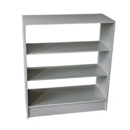 Balcão Expositor com Vidro 100% Mdf Branco - Suprema Móveis - 1