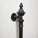 Ver imagem 4 de Puxador Duplo Classic 530mm Preto Fosco Porta Pivotante Correr Passagem Madeira Vidro Rústico