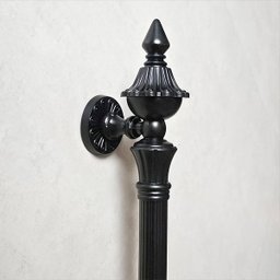 Puxador Duplo Classic 530mm Preto Fosco Porta Pivotante Correr Passagem Madeira Vidro Rústico - 4