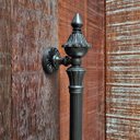 Ver imagem 5 de Puxador Duplo Classic 530mm Preto Fosco Porta Pivotante Correr Passagem Madeira Vidro Rústico