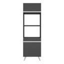 Ver imagem 5 de Paneleiro 2 Portas 63cm para Forno e Microondas Veneza Multimóveis V3679 Preto/branco