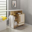 Ver imagem 3 de Tábua de Passar Roupa Organizadora Havaí RV Móveis Cinamomo/Off White