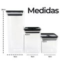 Ver imagem 2 de Kit Organizador Hermético Dubai Preto 5 Litros