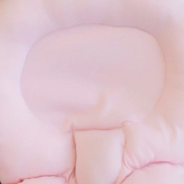 Almofada de Pescoço Bebê Apoio Anatômico com Protetores de Cinto Malha Rosa Ursa - 3