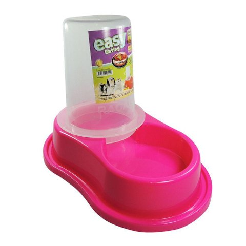 Bebedouro Automático para Cães e Gatos Antiformiga - Rosa