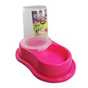 Ver imagem 1 de Bebedouro Automático para Cães e Gatos Antiformiga - Rosa