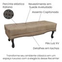 Ver imagem 3 de Puff Recamier Retro Vic 90cm Suede 1101 Ezz