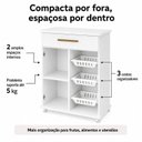 Ver imagem 7 de Balcão Fruteira para Cozinha 1 Porta 1 Gaveta 3 Cestos Goiânia Espresso Móveis