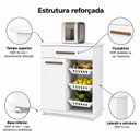 Ver imagem 6 de Balcão Fruteira para Cozinha 1 Porta 1 Gaveta 3 Cestos Goiânia Espresso Móveis
