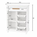 Ver imagem 4 de Balcão Fruteira para Cozinha 1 Porta 1 Gaveta 3 Cestos Goiânia Espresso Móveis