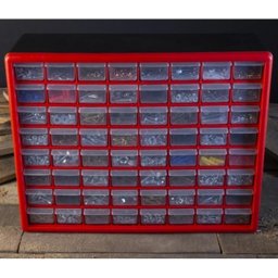 Gaveteiro Organizador Com 64 Gavetas Caixa De Armazenagem Para Ferramentas De Mesa E Parede - Kangur - 2