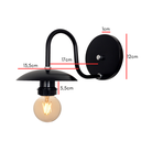 Ver imagem 3 de Arandela de Parede Colonial Retrô Oriental - Soquete E-27 - Abf Luminárias:preto