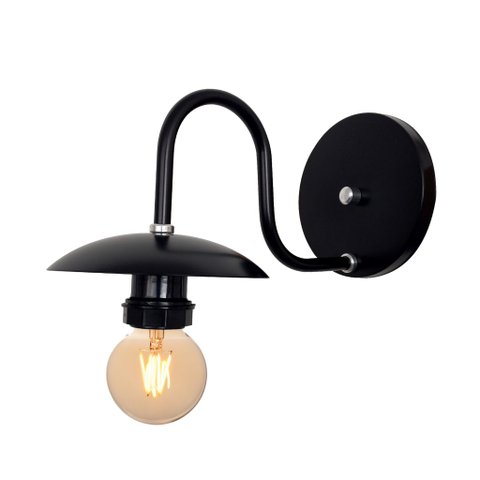 Arandela de Parede Colonial Retrô Oriental - Soquete E-27 - Abf Luminárias:preto