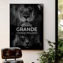 Ver imagem 1 de Quadro Motivacional Sonhe Grande em Moldura Caixa Tacolado 40 X 60cm Moldura Trad 1cm Branca sem Vid