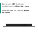 Ver imagem 4 de Tampo para Balcao 160 cm Maisa Preto Rudk