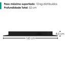 Ver imagem 3 de Tampo para Balcao 160 cm Maisa Preto Rudk