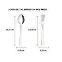 Ver imagem 5 de Faqueiro Aço Inox Tramontina Malibu 24 Peças - 23798/046