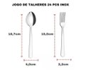 Ver imagem 5 de Faqueiro Aço Inox Tramontina Malibu 24 Peças - 23798/046