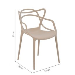Cadeira Alegra Bege - Construmarcas - 2
