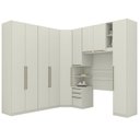 Ver imagem 1 de Quarto Solteiro Modulado 9 Portas Seletto Areia Henn