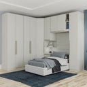Ver imagem 2 de Quarto Solteiro Modulado 9 Portas Seletto Areia Henn